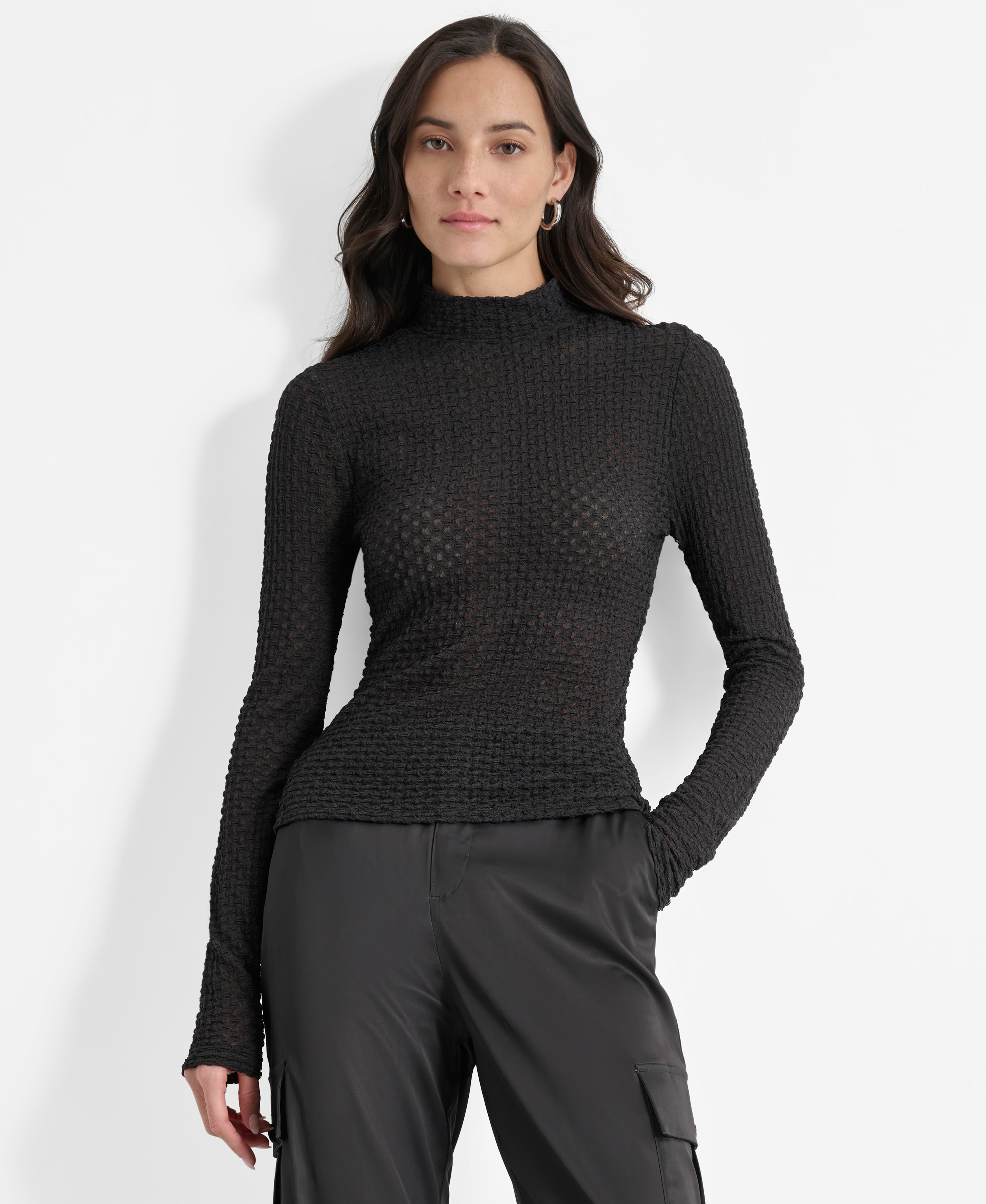 SWEATER PEBBLE LACE LONG MUJER
