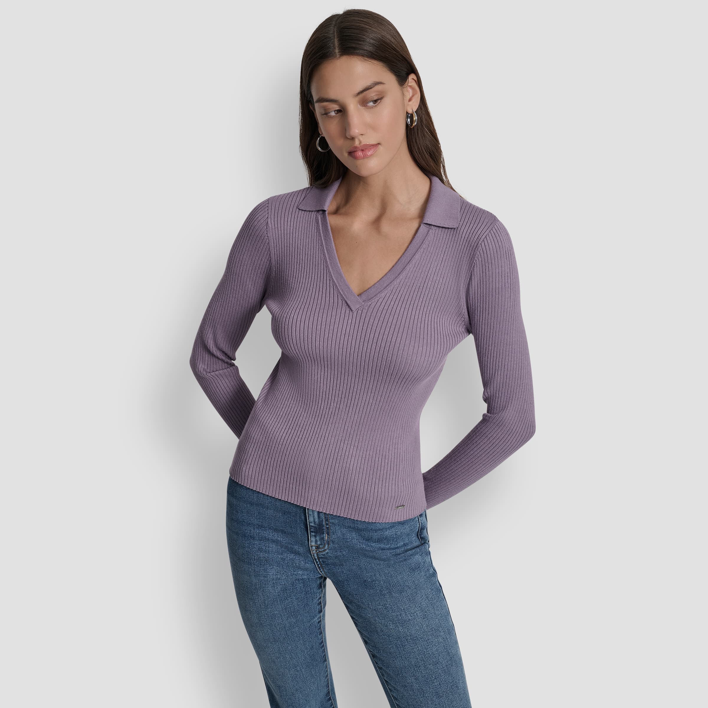 TOP SWEATER RIB MUJER