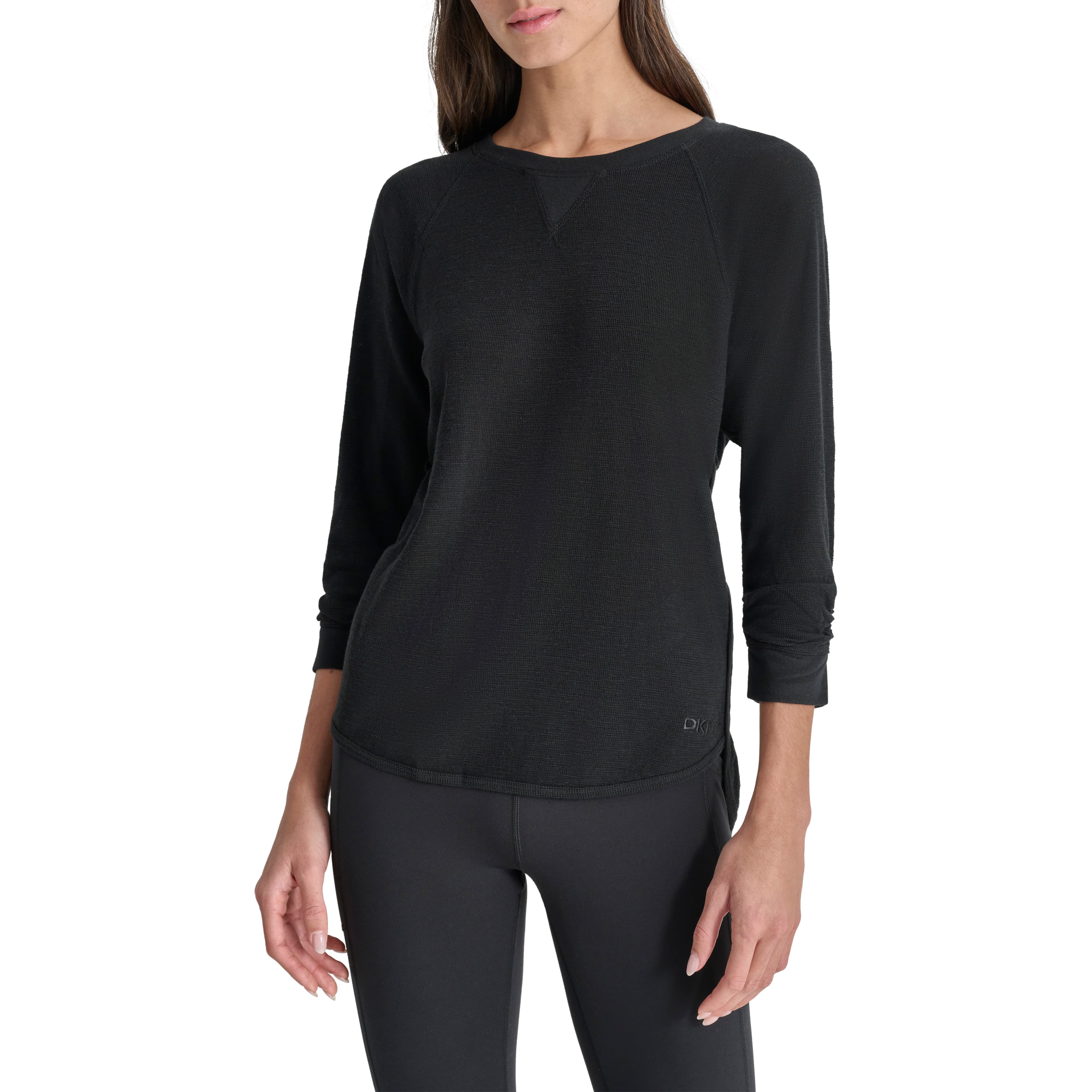 POLERA DE TEJIDO GOFRADO MINI CON MANGAS 3/4 — imagen 1