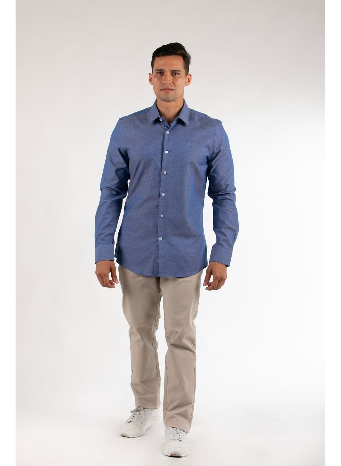 CAMISA ML MODA MICROCHECK HOMBRE