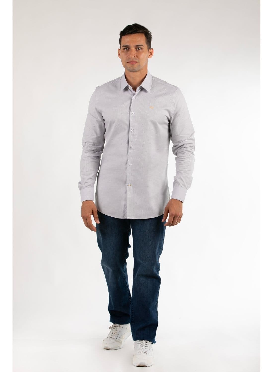 CAMISA ML MODA MICROCHECK HOMBRE