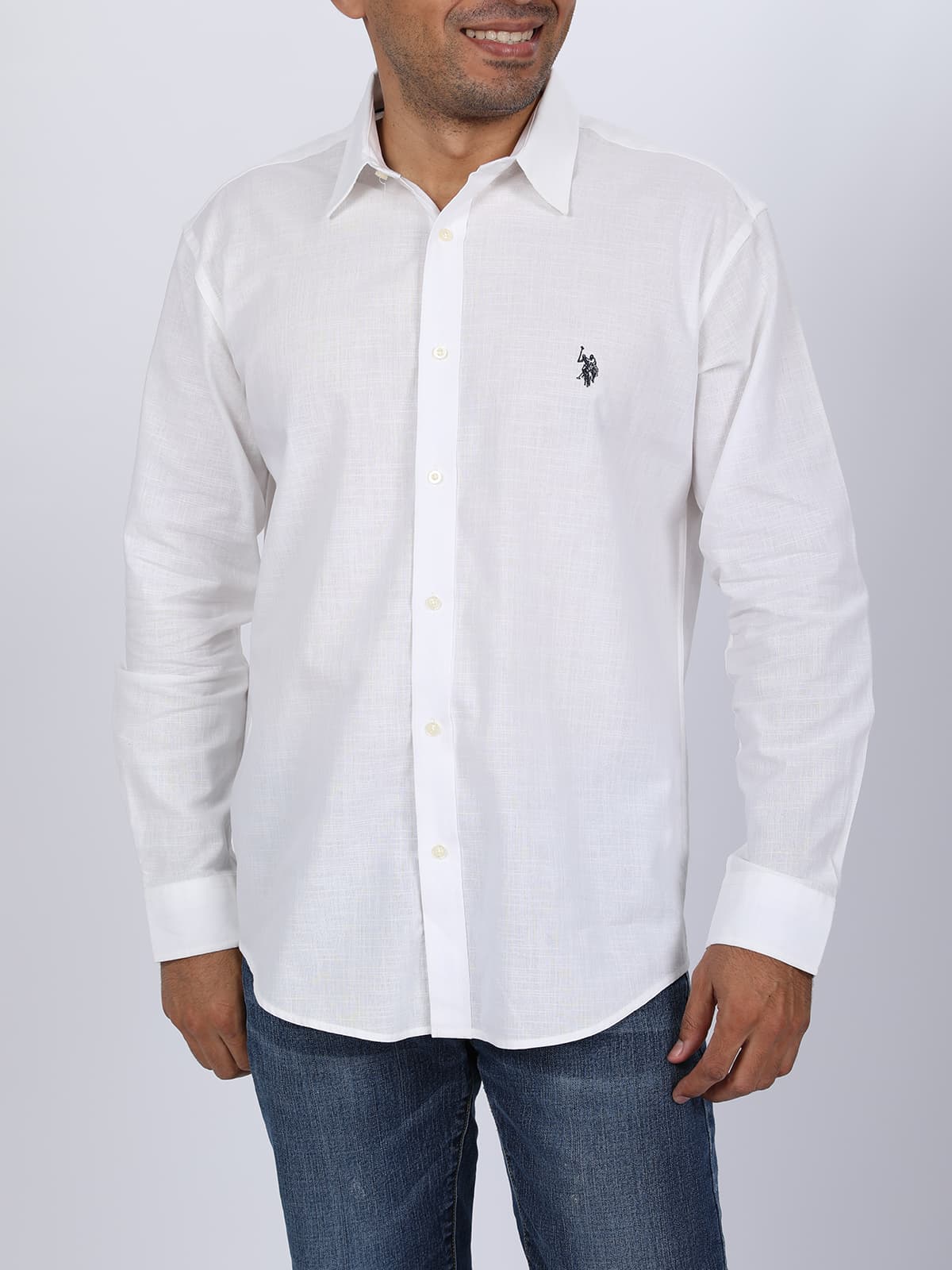 CAMISA M/L SLUB CTN BUTTON DOWN HOMBRE — imagen 1