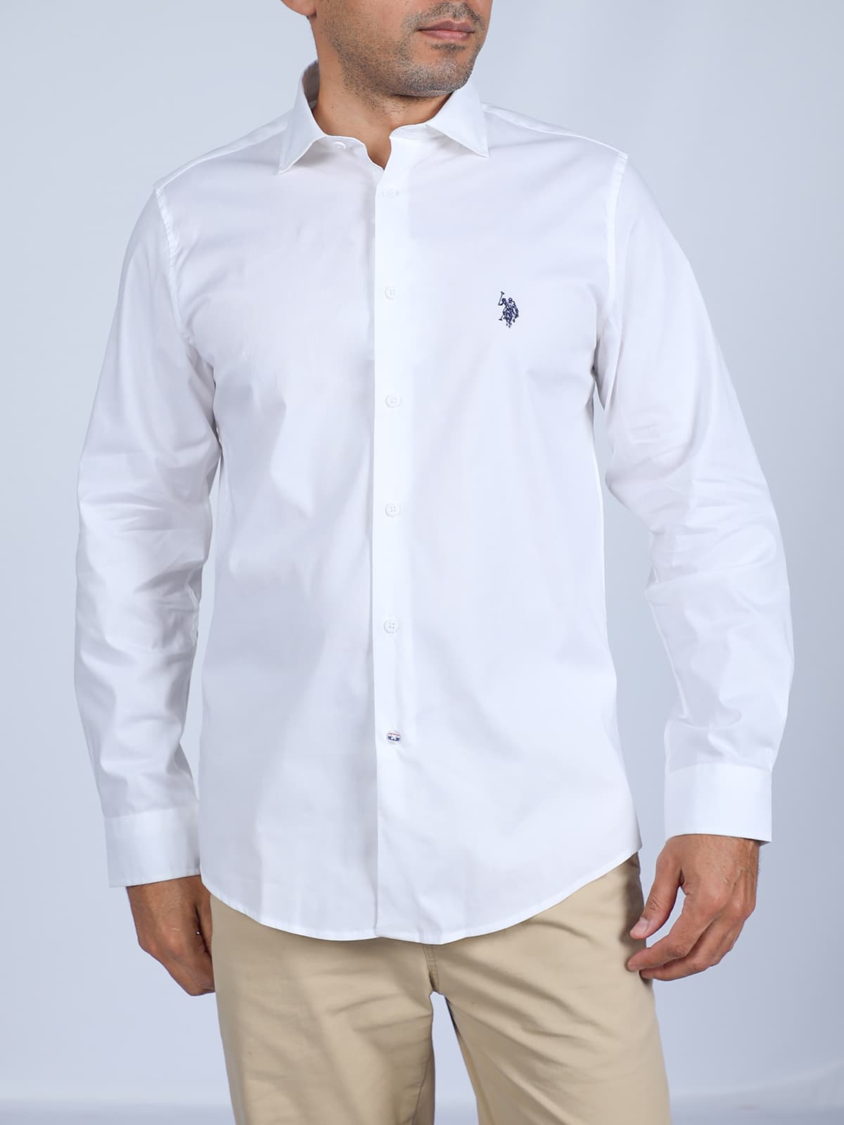 CAMISA M/L SIN BOLSILLO POPLIN HOMBRE — imagen 1
