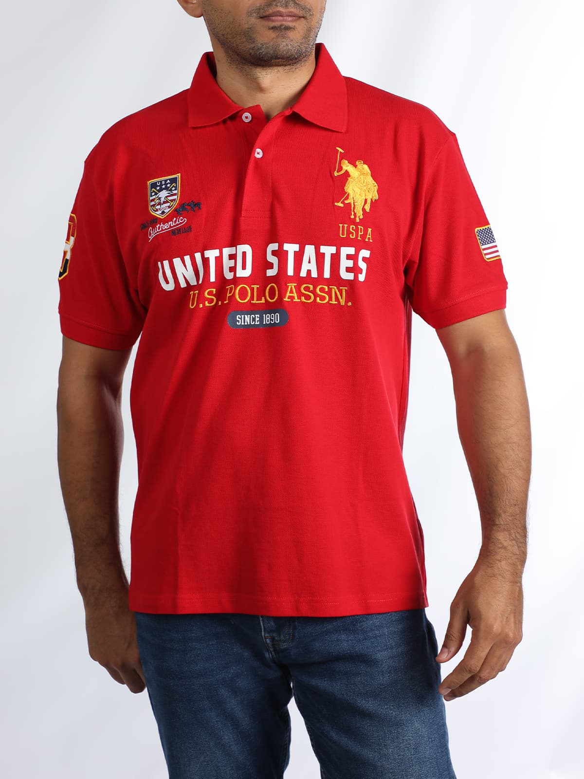 POLERA MC POLO PAISES USA HOMBRE — imagen 1
