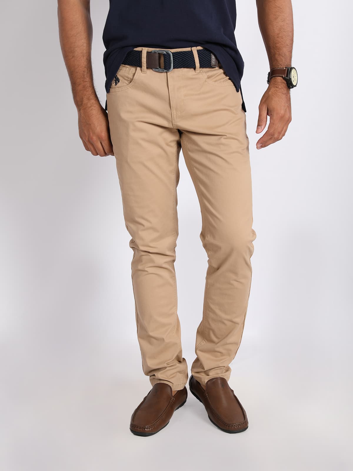 PANTALÓN BÁSICO TWILL - 5 BOLSILLOS HOMBRE — imagen 1
