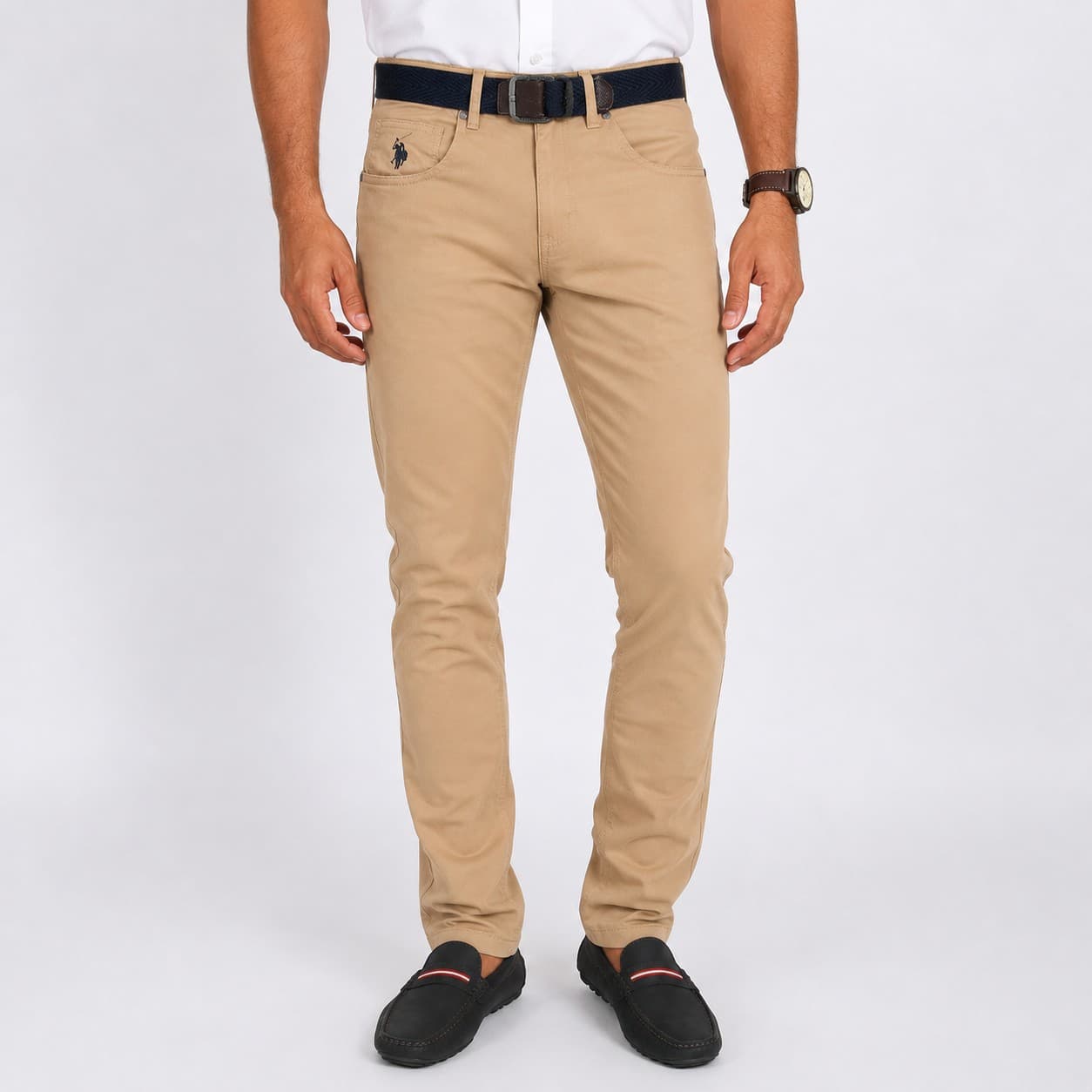 PANTALÓN BÁSICO TWILL - 5 BOLSILLOS HOMBRE — imagen 1
