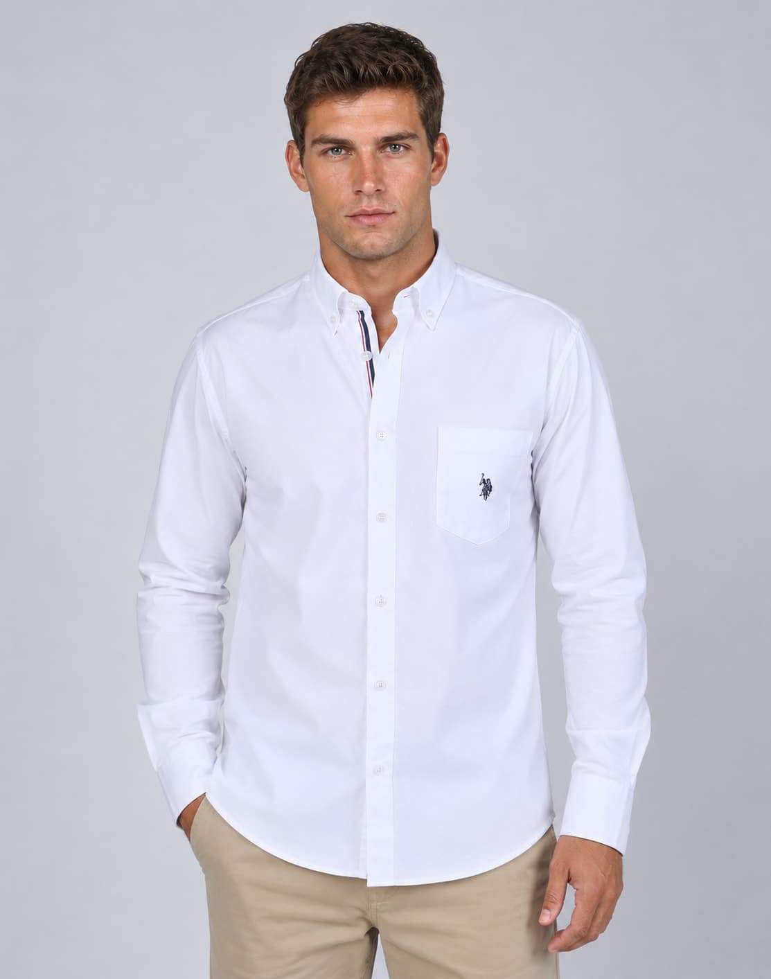 CAMISA M/L BOLSILLO OXFORD - BU HOMBRE — imagen 1
