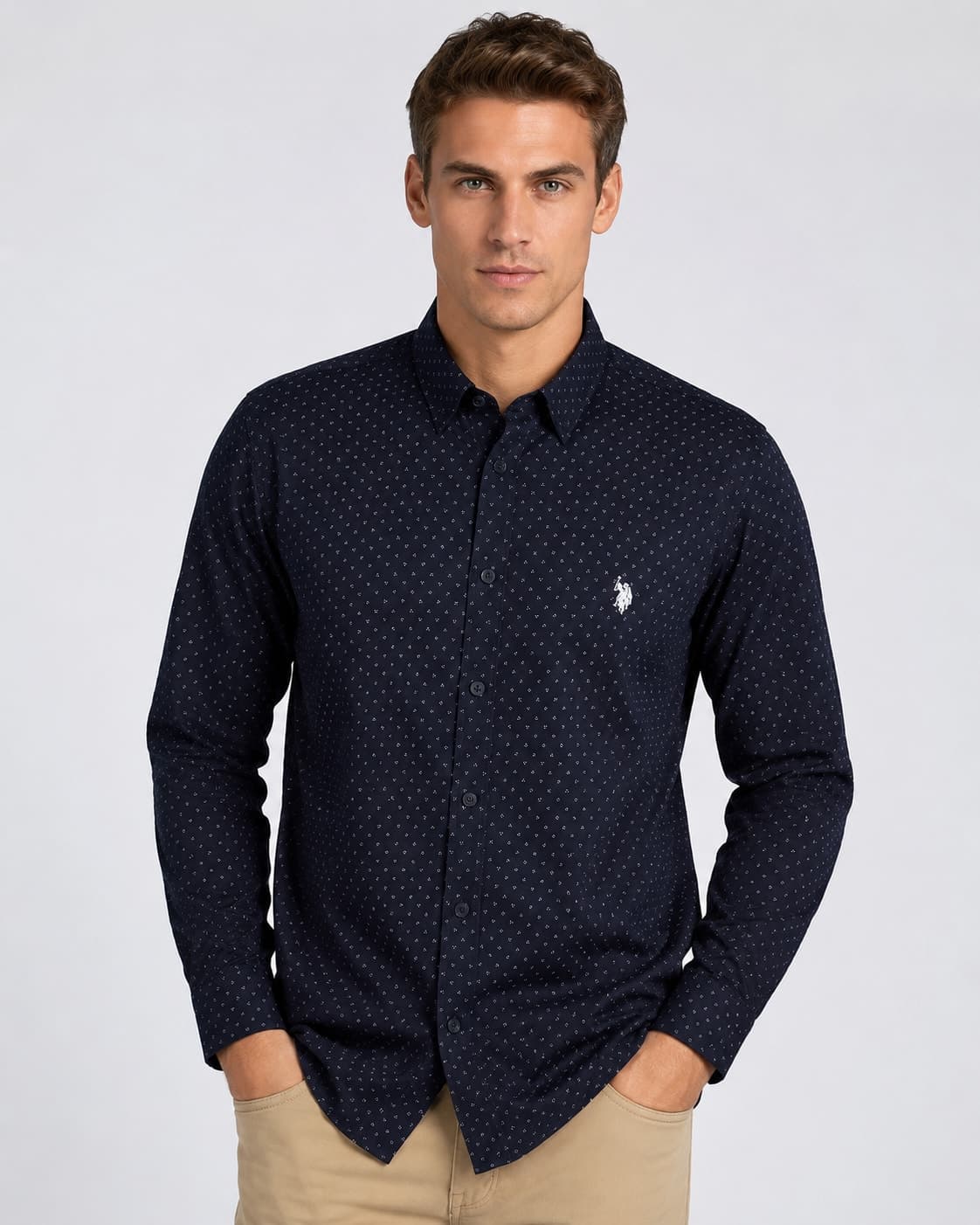 CAMISA ML PRINT HOMBRE