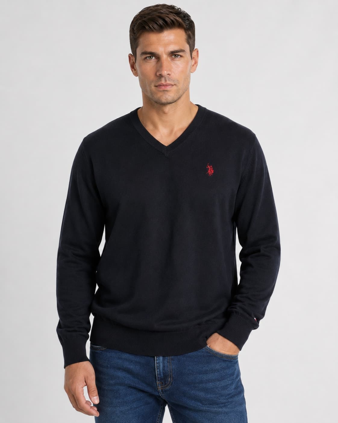 SWEATER BÁSICO VNECK HOMBRE — imagen 1
