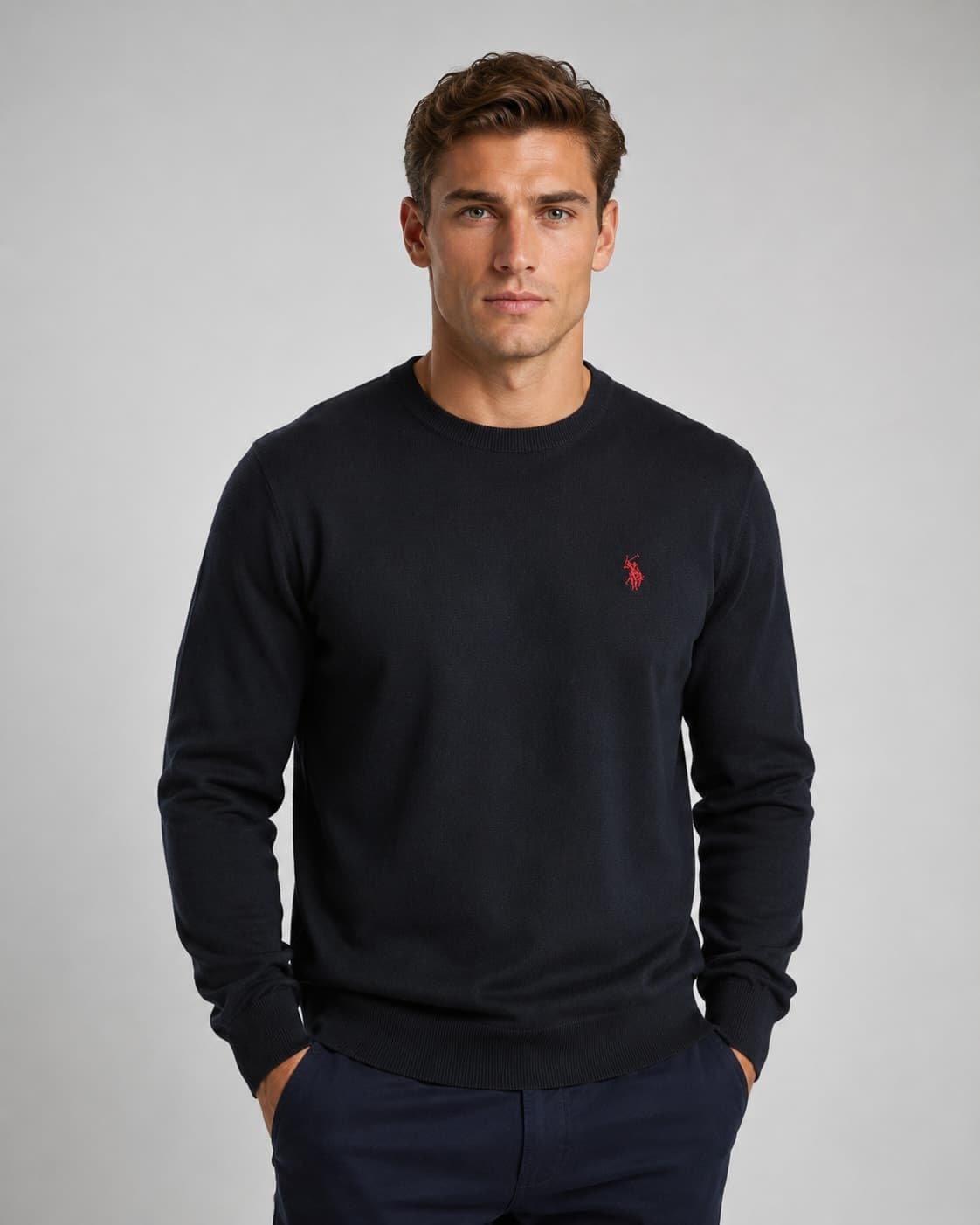 SWEATER BÁSICO CREW NECK HOMBRE — imagen 1