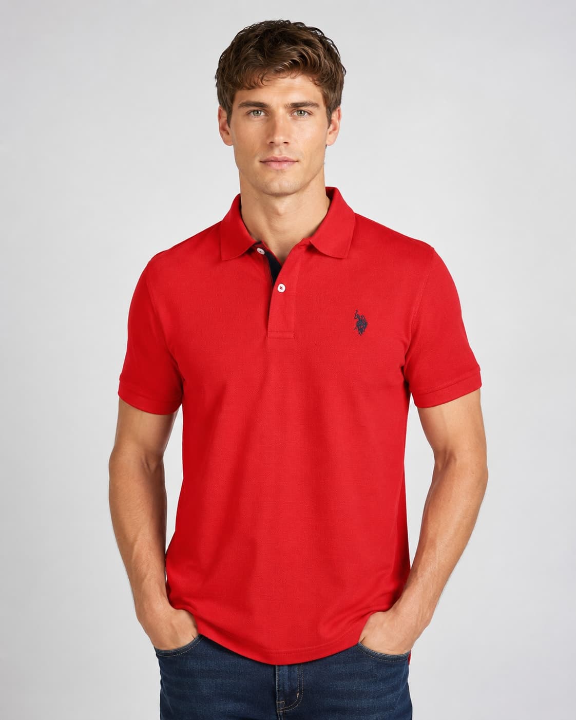 POLERA MC POLO LOGO CHICO HOMBRE — imagen 1