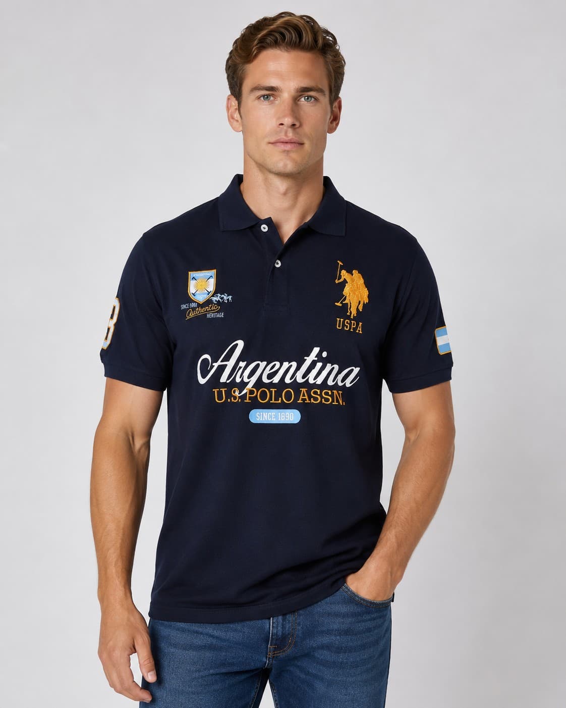 POLERA MC POLOS PAISES HOMBRE — imagen 1
