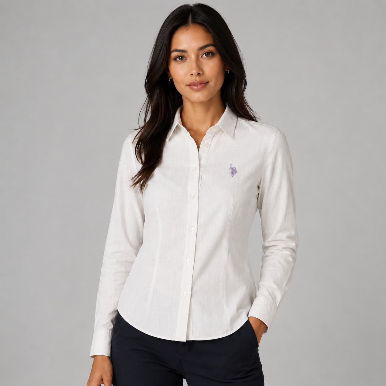 CAMISA ML SLUB COTTON MUJER — imagen 1